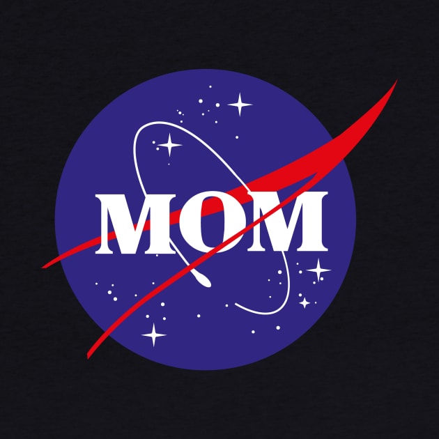 MOTHERS DAY WICCA GIFT FOR MOM: NASA MOM SPACE T-SHIRT by Chameleon Living